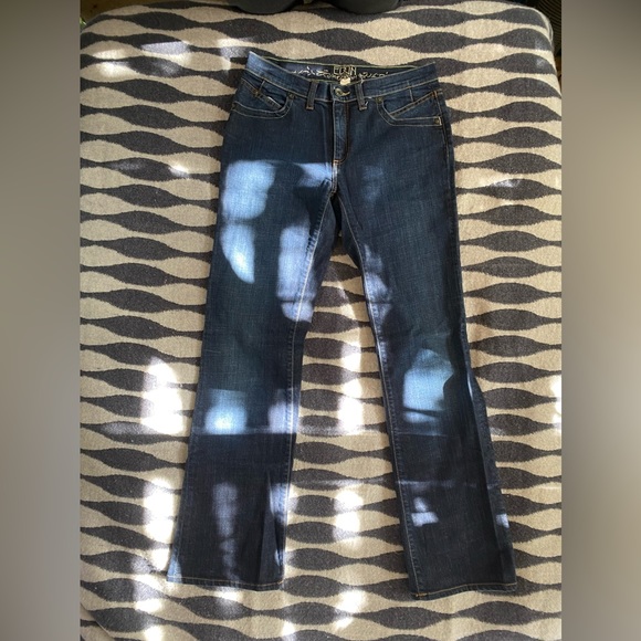 Edun Medium Wash Flare Jeans - Picture 10 of 14